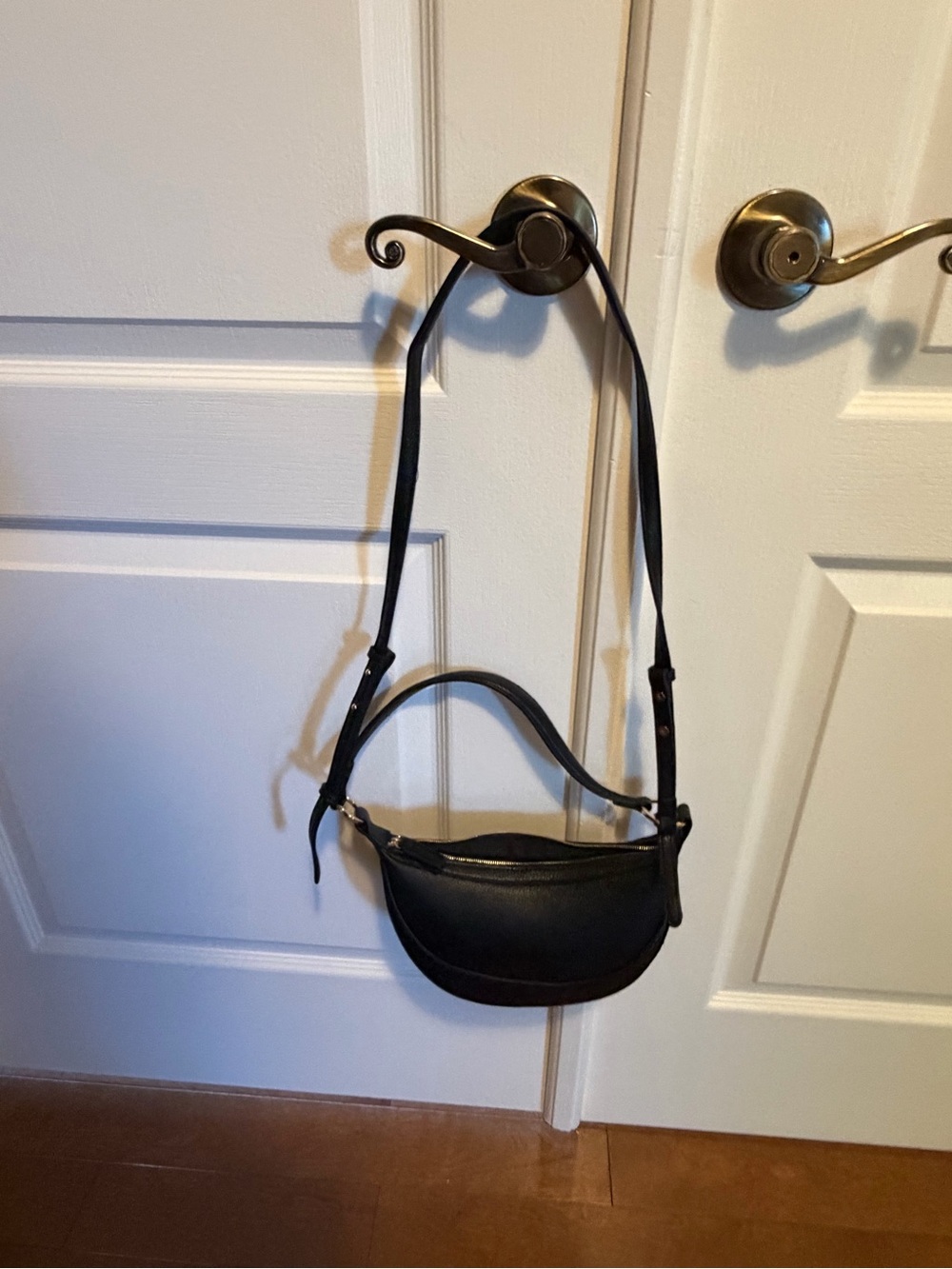 Mango Black Women’s Leather Shoulder Bag
